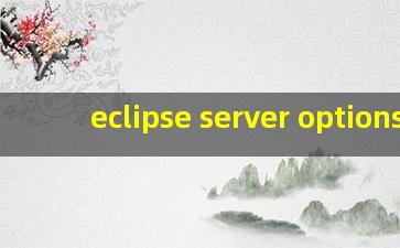 eclipse server options